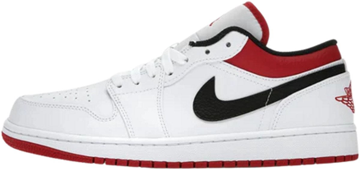 Jordan 1 Low White University Red Black