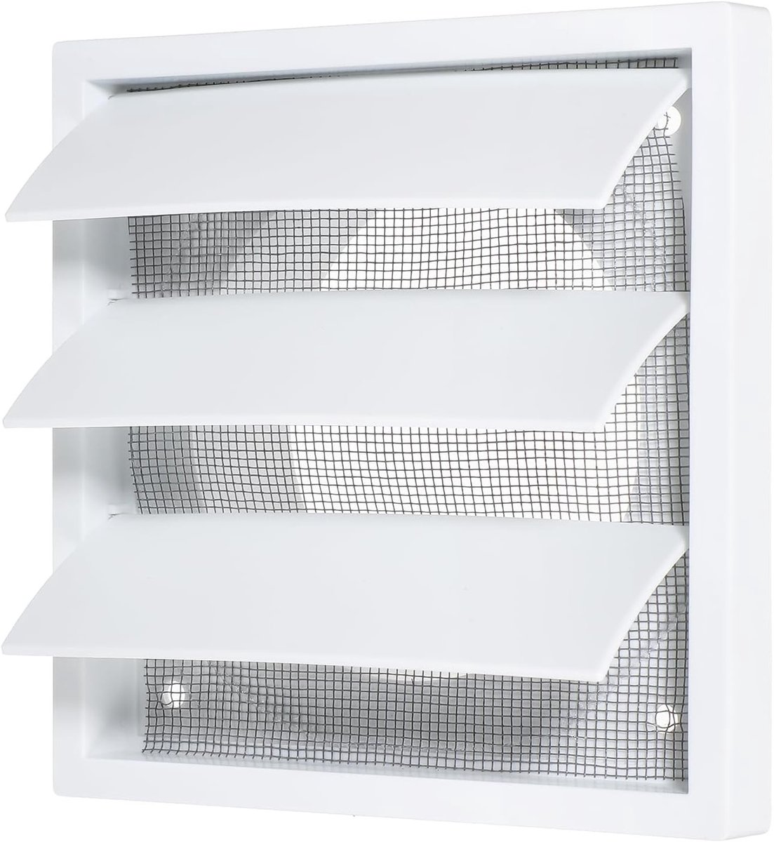 Ventilatiegrille 100mm met Vliegenscherm voor Wandmontage - Geschikt voor Afzuigkap, Garage, Badkamer en Keuken (140 x 140mm)