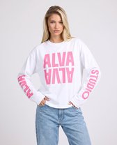 Alva Atelier - 10501 L - Longsleeve - White/Pink