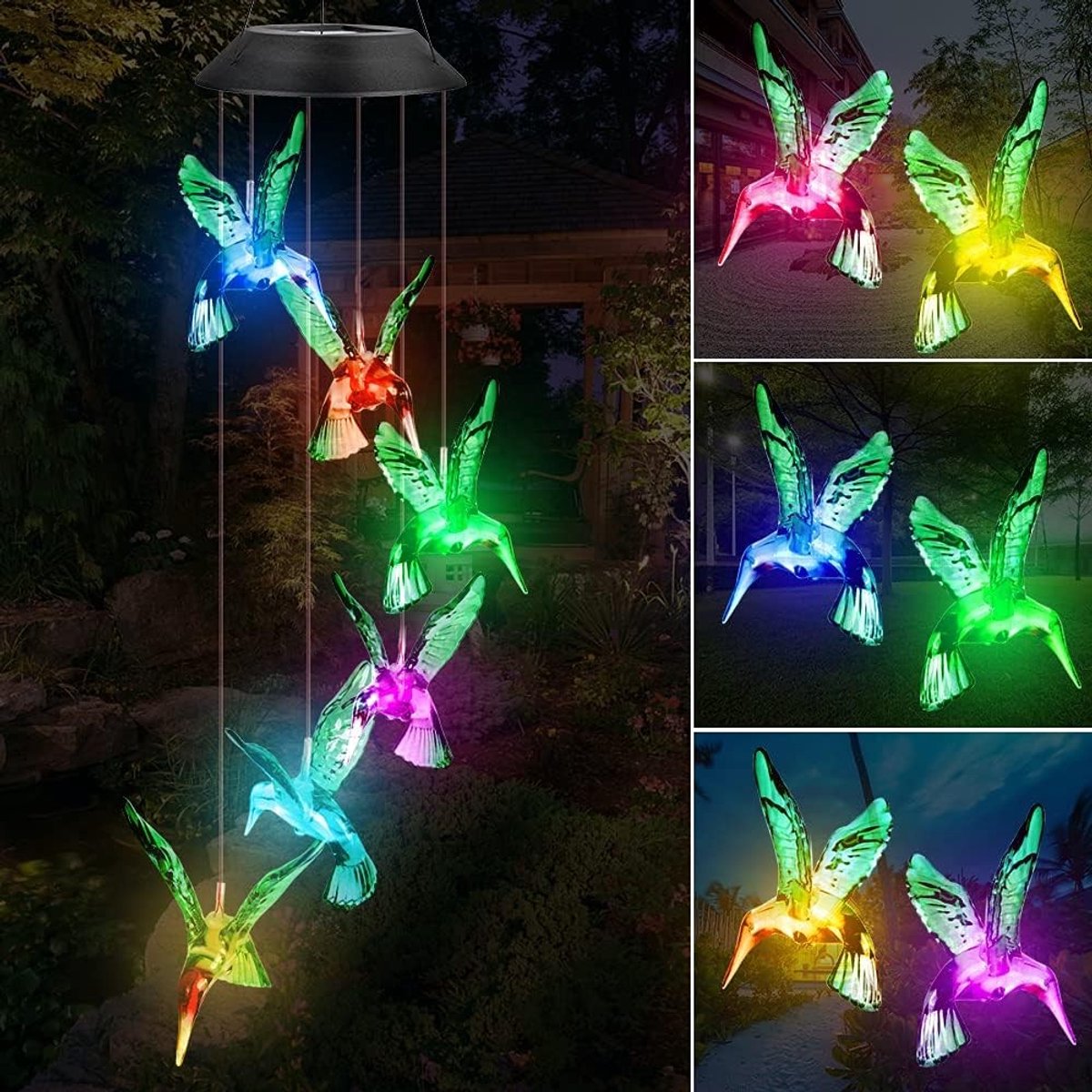 Windhaan - Groen - Decoratieve Buitenverlichting met Kleurverandering - Voor Tuin en Terras