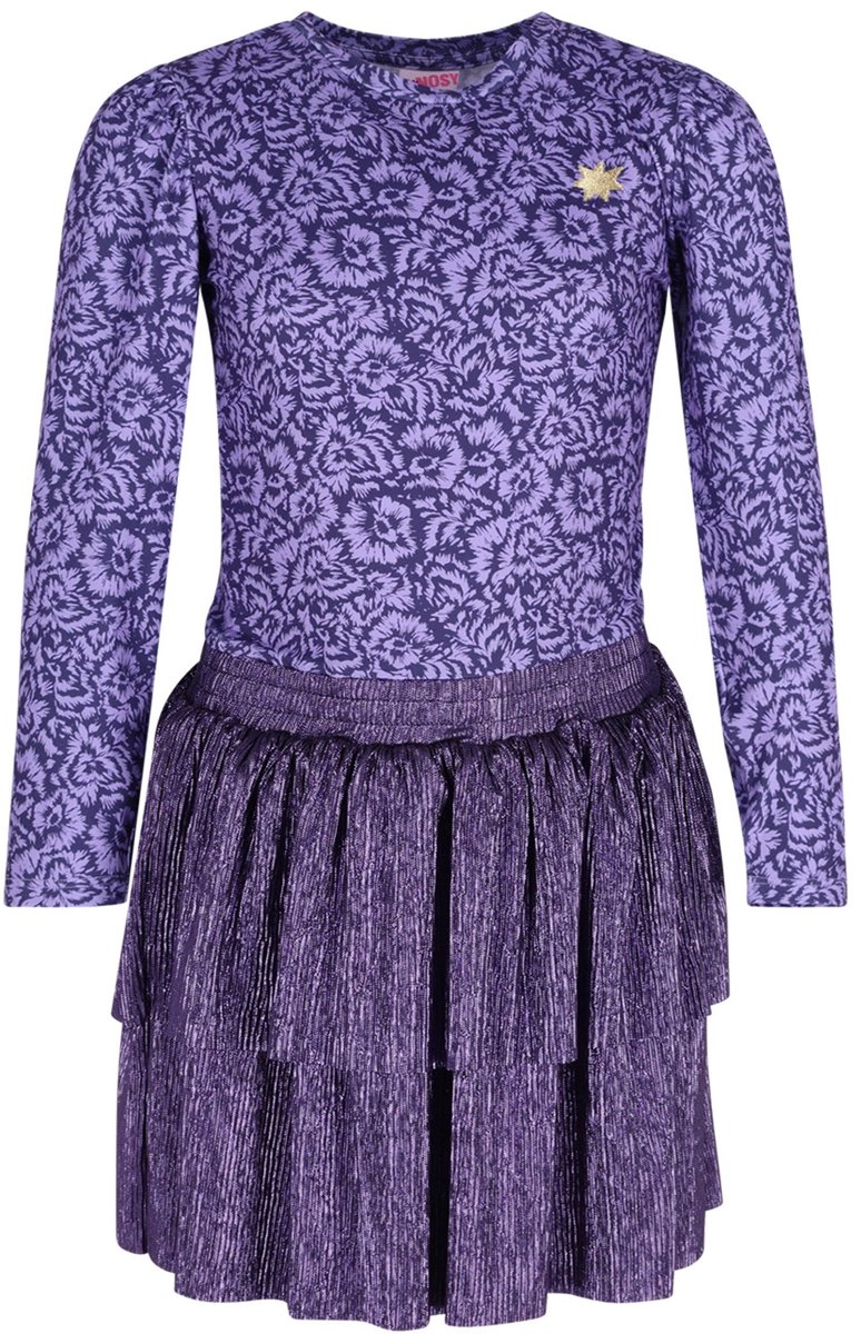 B.Nosy Y608-5868 Jurk meisjes paars - Maat 158-164