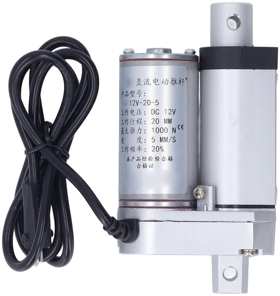 Lineaire Actuator met 20MM Slaglengte voor Elektrische Toepassingen, Micro Lift en Automatisering (12V)