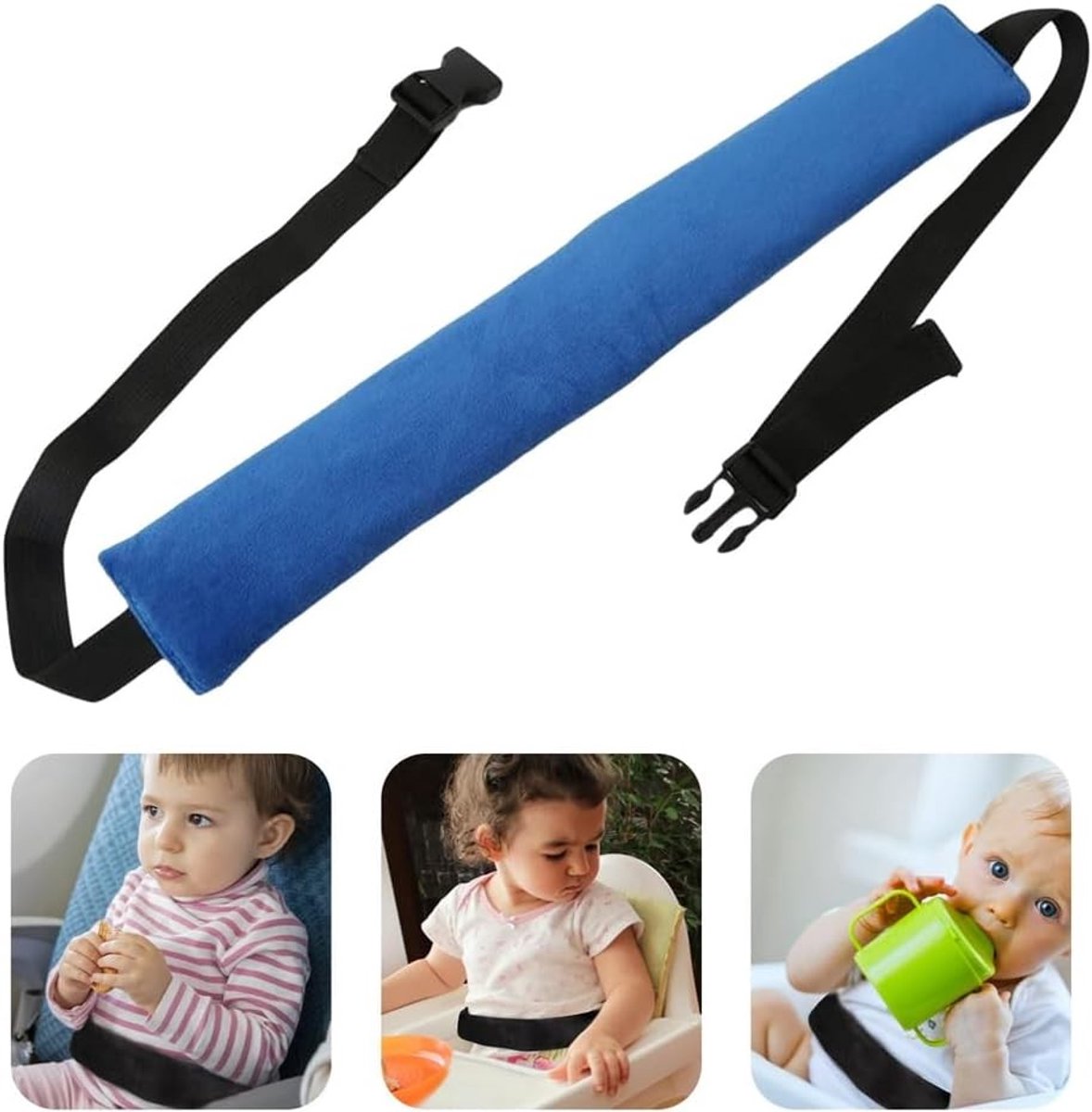 Cross strap hoge stoel - draagbare baby eetstoel met veiligheidsgordel voor optimale ondersteuning en comfort – foto 3