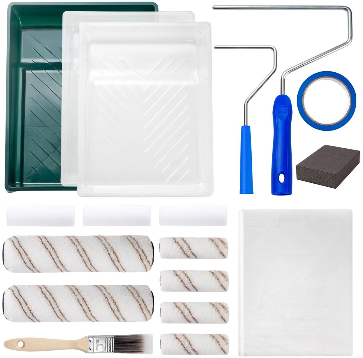 Famanu – Magnetisch whiteboard 70 x 50 cm, inclusief 12 magneten, ideaal als presentatiebord of voor mededelingen