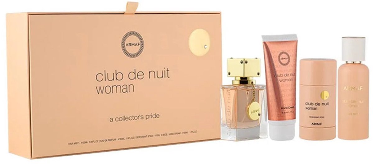 Club De Nuit Women Gift Set Edp 30 Ml, Deodorant 75 G, Hand Cream 50 Ml And Hair Spray 55 Ml