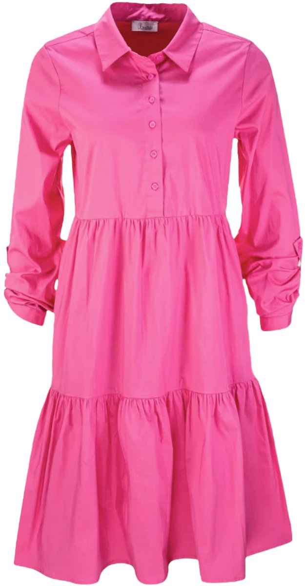 Princess goes Hollywood - roze jurk poplin - maat 36