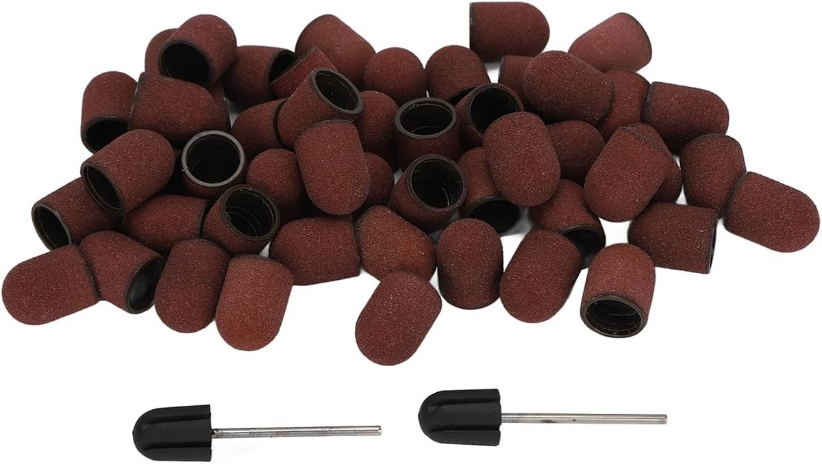 50 Stuks Nagel Art Schuurbanden - 120# Grit Manicure Polijstbanden voor Nagelboor, Schuurhuls en Nagelverzorging Accessoires