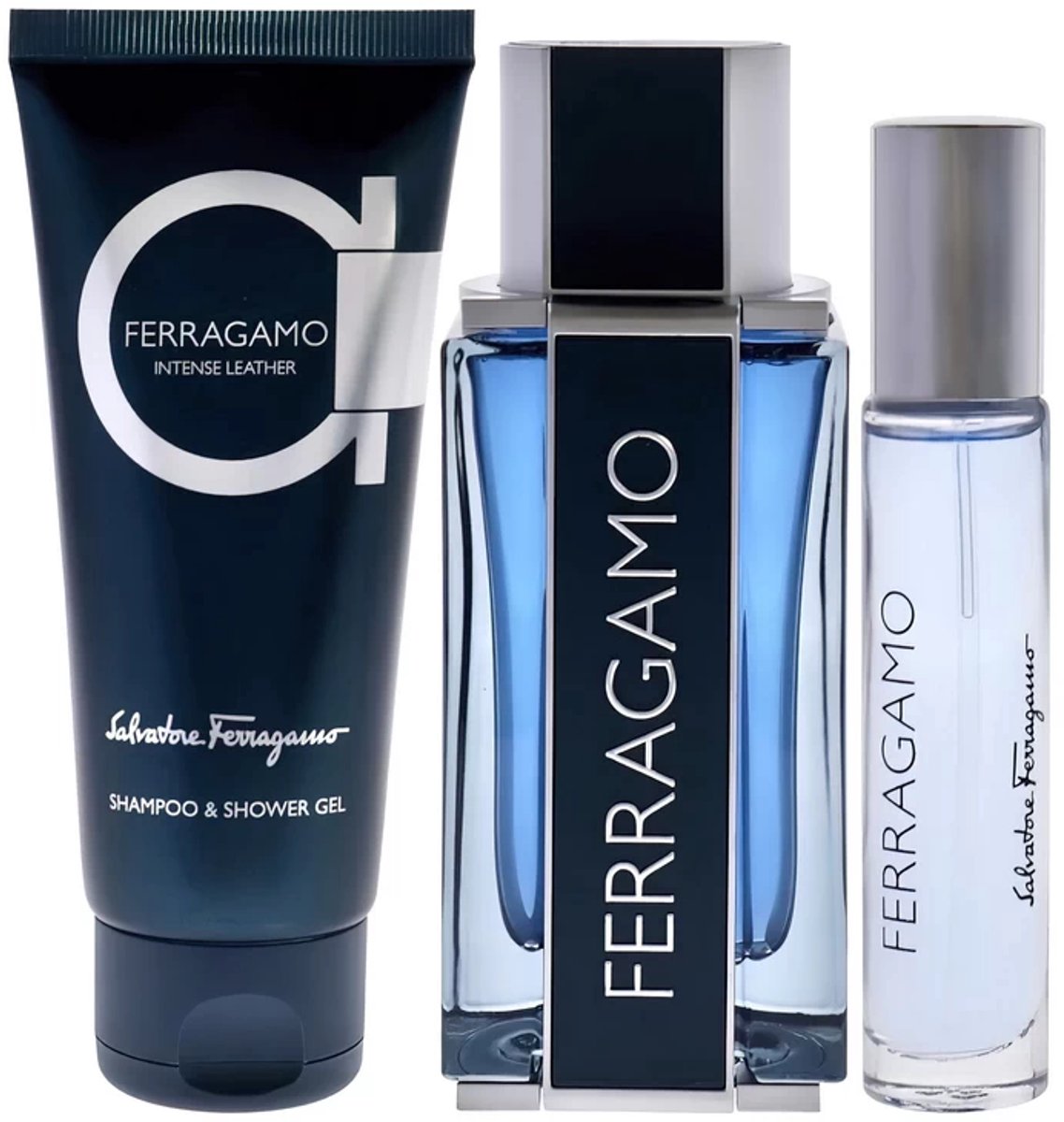 Salvatore Ferragamo Ferragamo for Men Gift Set EDT 100 ml + Shower Gel & Shampoo 100 ml + EDT 15 ml