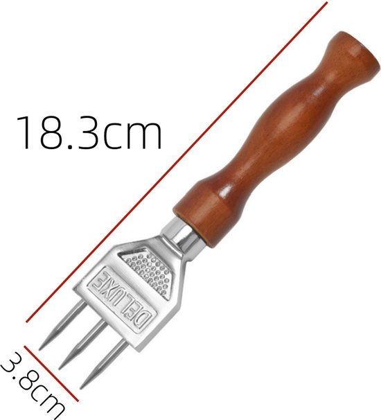 IJspons - ijscrusher - drielingkegel - roestvrijstalen ijsbijl - handmatig lichtgewicht - arbeidsbesparend - duurzaam - antislip - cocktailgereedschap - keukenaccessoires - geschikt voor bar, ijsblokjes, restaurant (bruin, 18,3*3,8 cm) — afbeelding 2