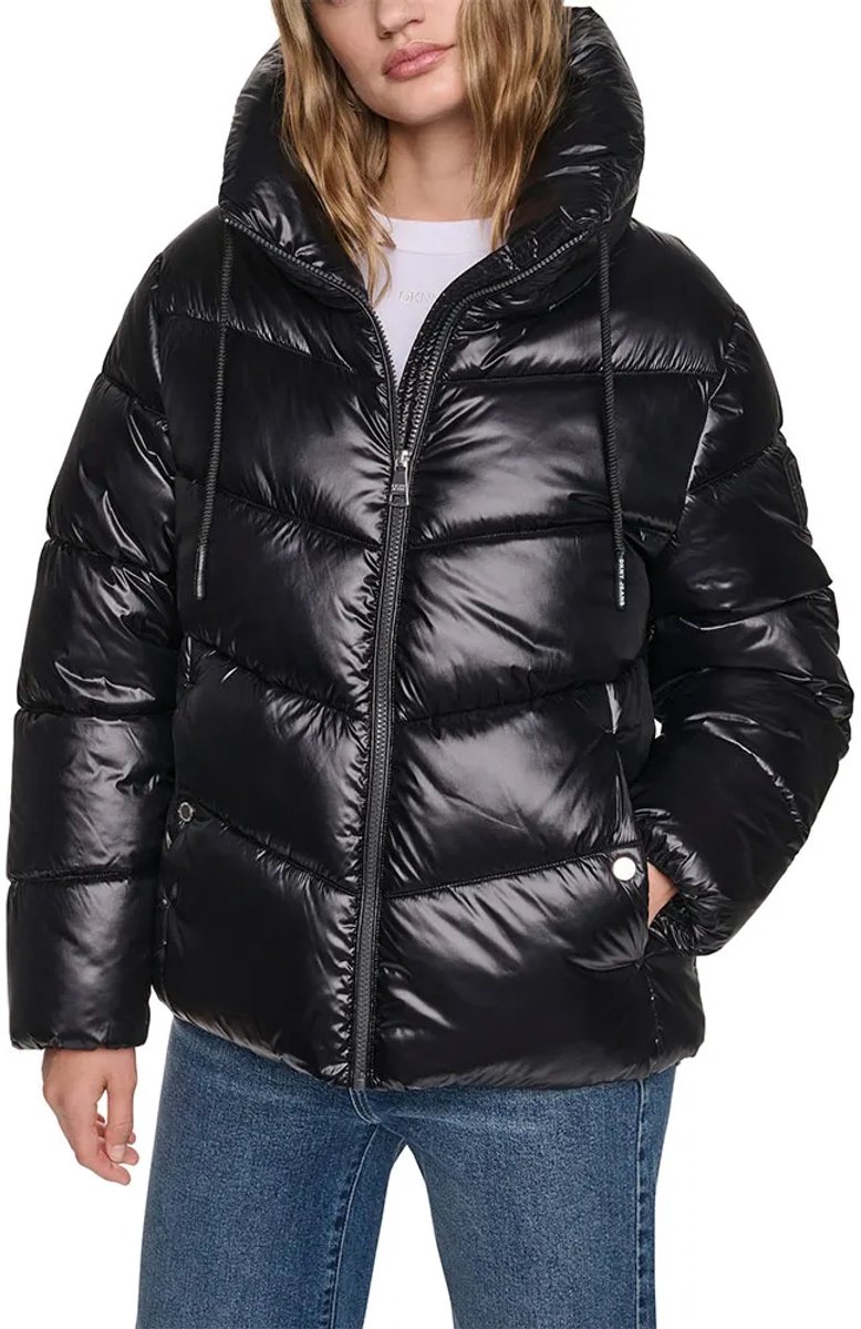 Dkny Dw4000364 Gewatteerde Jas Zwart S Vrouw
