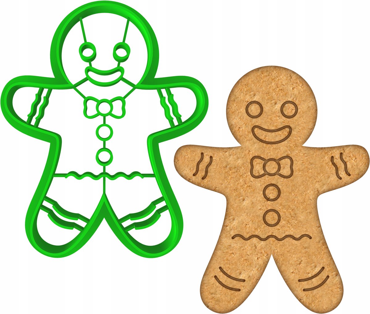 Kerstkoekjesvorm "Gingerbread Man" - 8cm