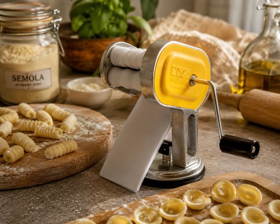 Divine Pasta Machine - Handmatige Pastamachine - Pasta Maker voor Verse Pasta - Cavetelli, Orecchiette & Sardijnse Gnocchi - Pastamaker met Zuignap - Italiaans - Professioneel & Thuisgebruik van Tagliapasta — afbeelding 2