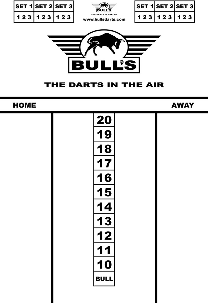 Bull's Budget Whiteboard 45x30 cm
