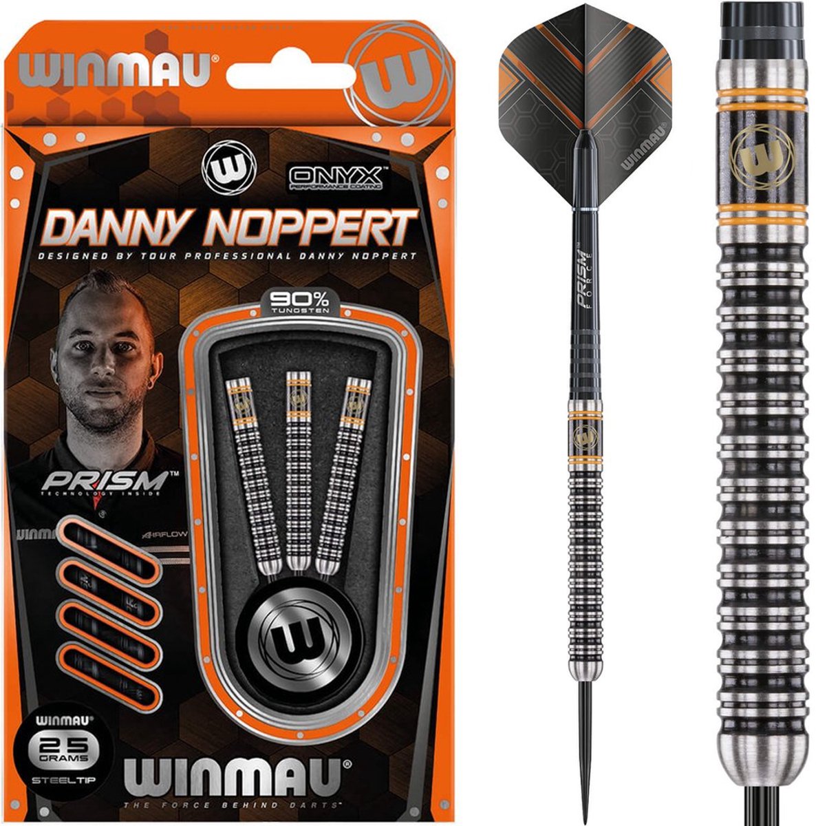 Winmau Danny Noppert Onyx 90% - Dartpijlen