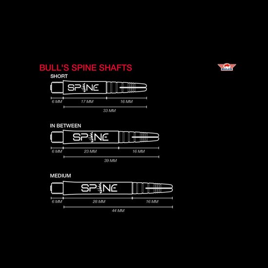 Bull's Spine Green - Dart Shafts van Bull's — afbeelding 4