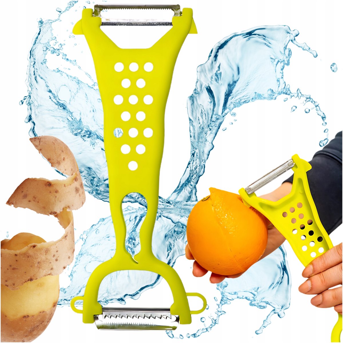 Multifunctionele Keukenrasp & Dunschiller 4-in-1: Julienne, Citrus & Zee