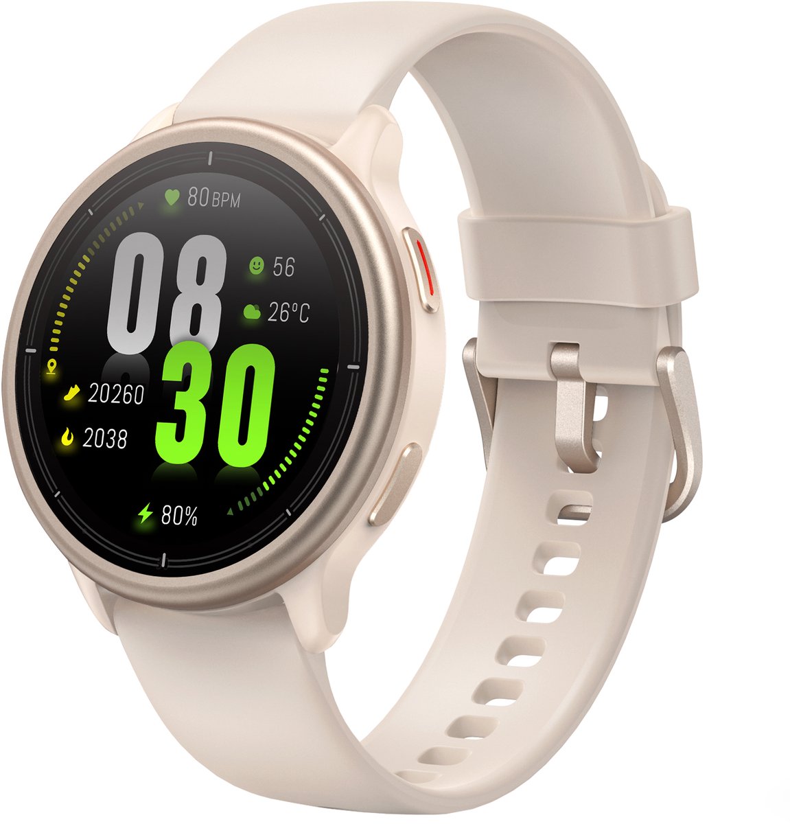 Sytifro DR09 Smartwatch Dames met Bluetooth Bellen - 1.27" AMOLED Touchscreen - 100+ Sportmodi - Hartslag, SpO2 & Slaapmonitor - 5-7 Dagen Batterij - Khaki