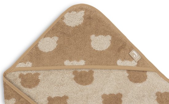 Jollein Badcape Baby - Jersey / Badstof - 75x75 cm - Jacquard - Teddy Bear van Merkloos — afbeelding 4