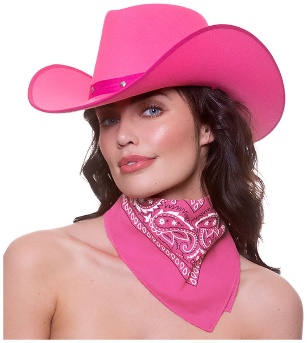 Roze bandana cowboy
