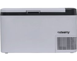 Steamy-E Single Zone Elektrische Compressor Koelbox - 26 Liter - 12V en 230V - voor auto en camping - Frigobox - Wit