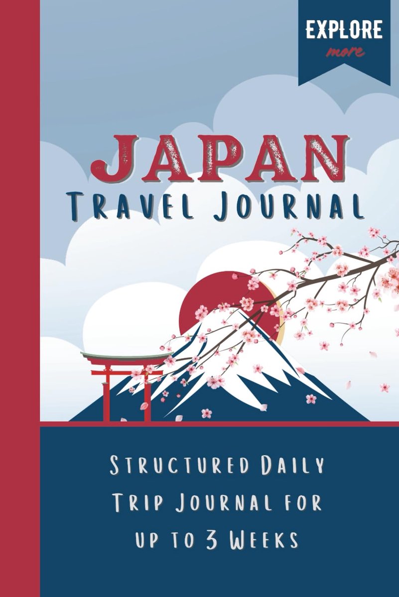 Japan Travel Journal: 3 Weeks of Daily Detailed Pages - Includes Japanese Words, Etiquette and Tips - ShopVlot