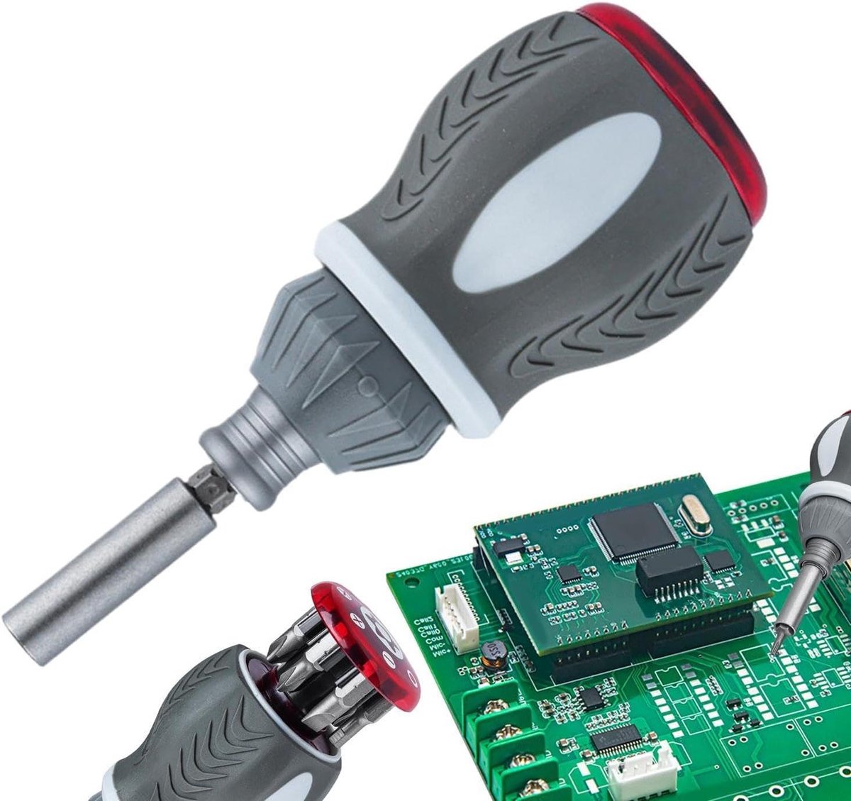 Magnetische Schroevendraaier Set - Precisie Reparatie Tool - Thuisreparaties Uitvoeren - 9-in-1 Ratelontwerp - 12.2 cm Lengte - Niet gespecificeerd