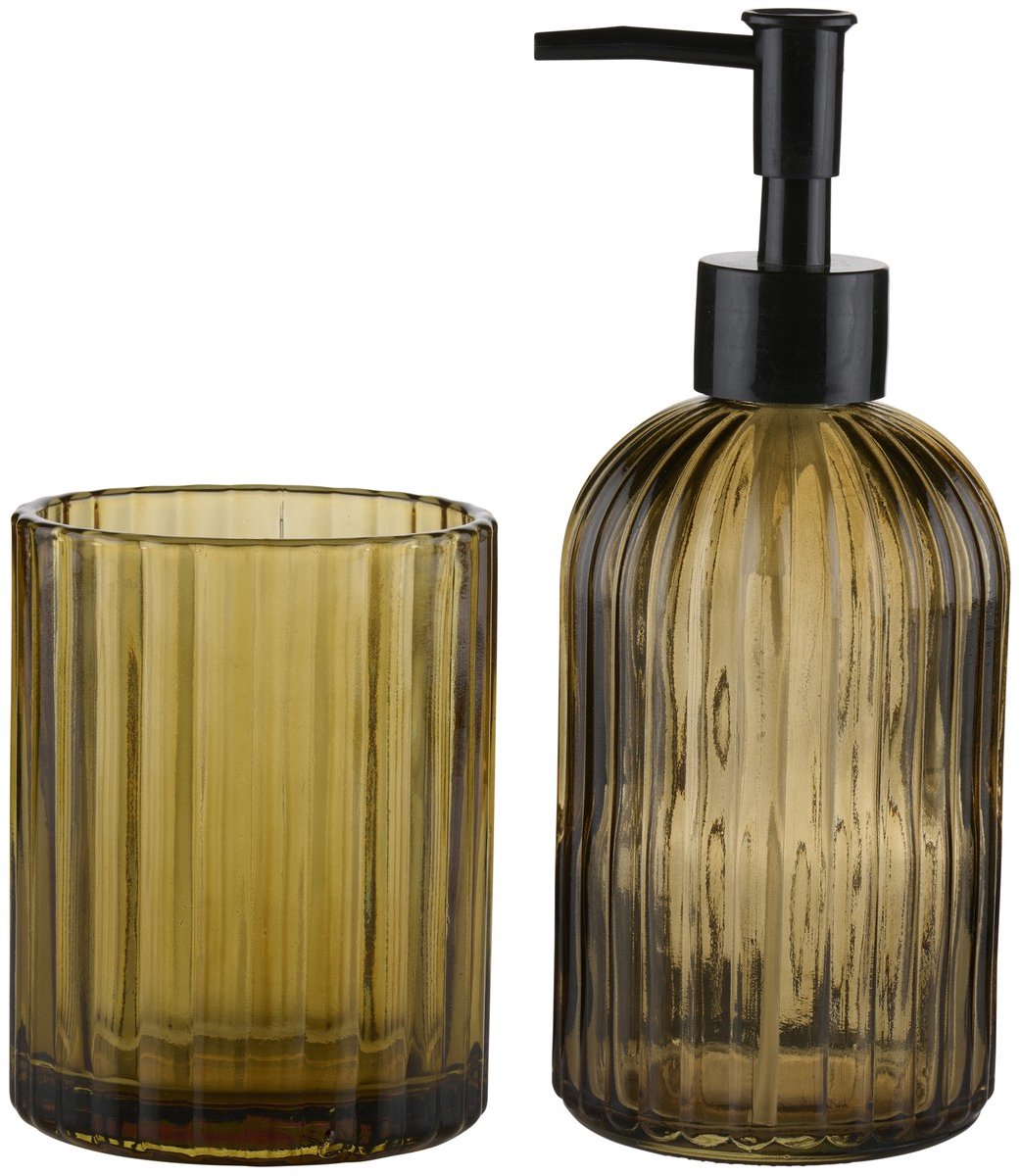 Soap dispenser and tumbler set