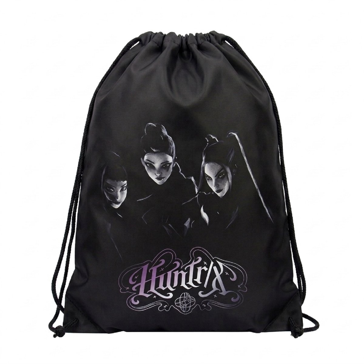 KPop Demon Hunters - Gymtas - Sporttas - Zwemtas - Huntrix - 43 x 34 cm - Zwart
