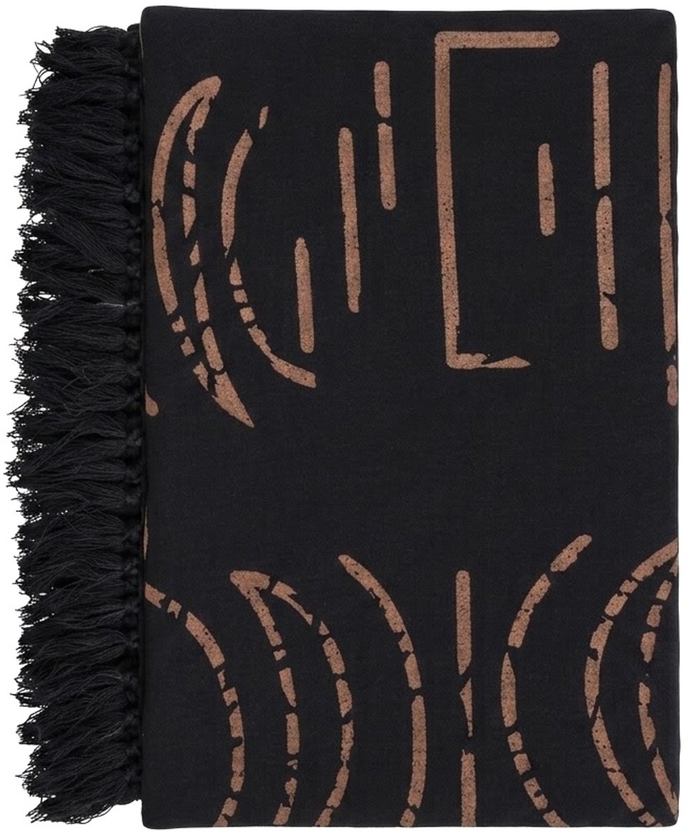 Sarong - Handgemaakte Pareo – Dames Heren - One Size - Zwart