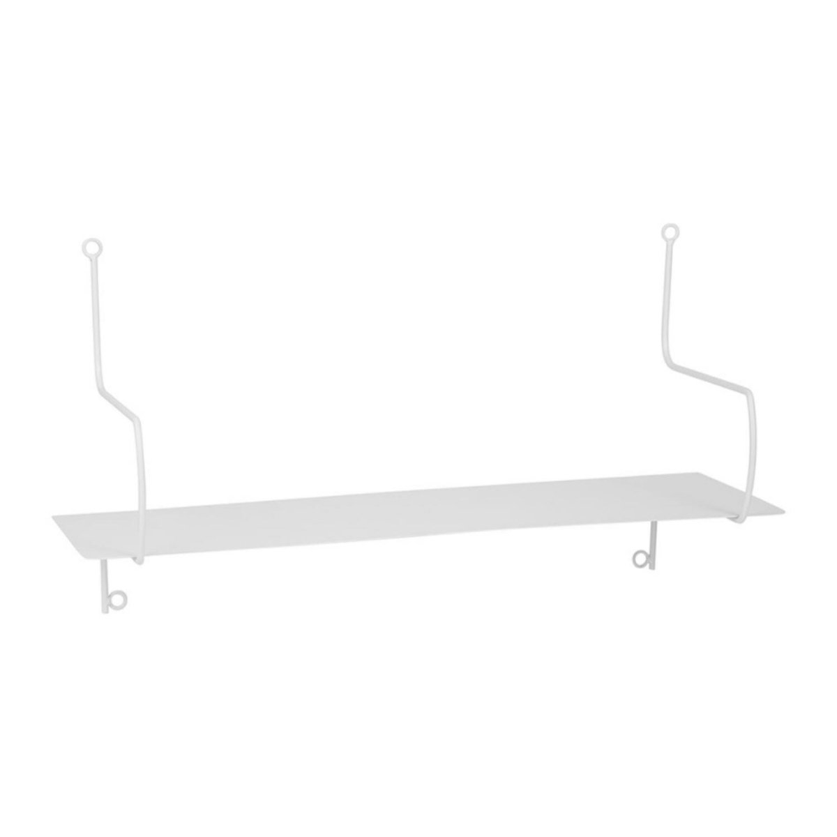 Ostaria Wandplank Laurie - wit - metaal - 50 cm - muurplank - hangplank
