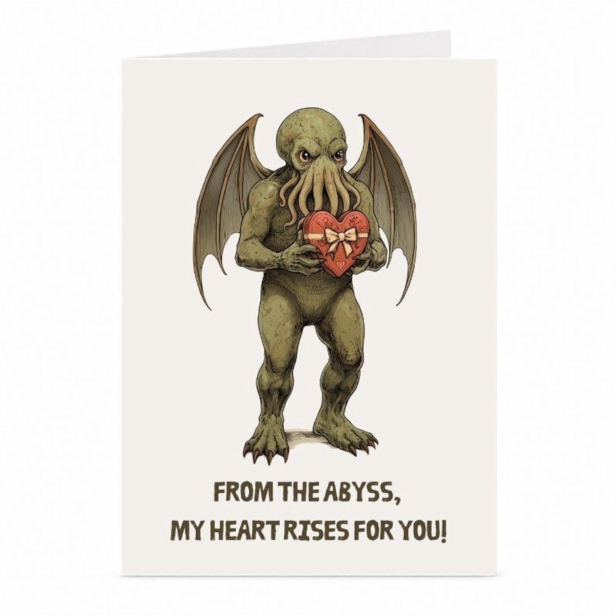 Cthulhu - Valentijnskaart - JustTheCardGuy - A6 met envelop