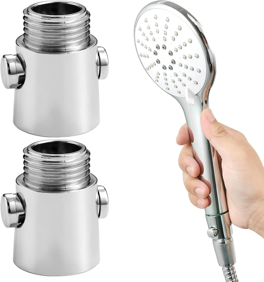 Set van 2 ABS G1/2 Doucheafvoerventielen - Waterbesparend en Eenvoudige Waterregeling, Geschikt voor Keuken of Douche (2 STUKS)
