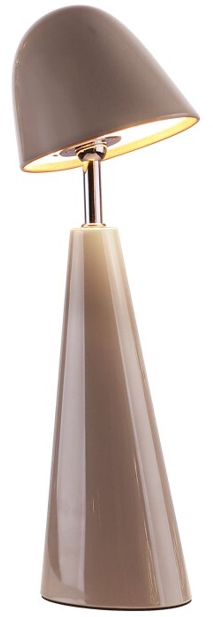 Bureaulamp Dot LED op accu taupe