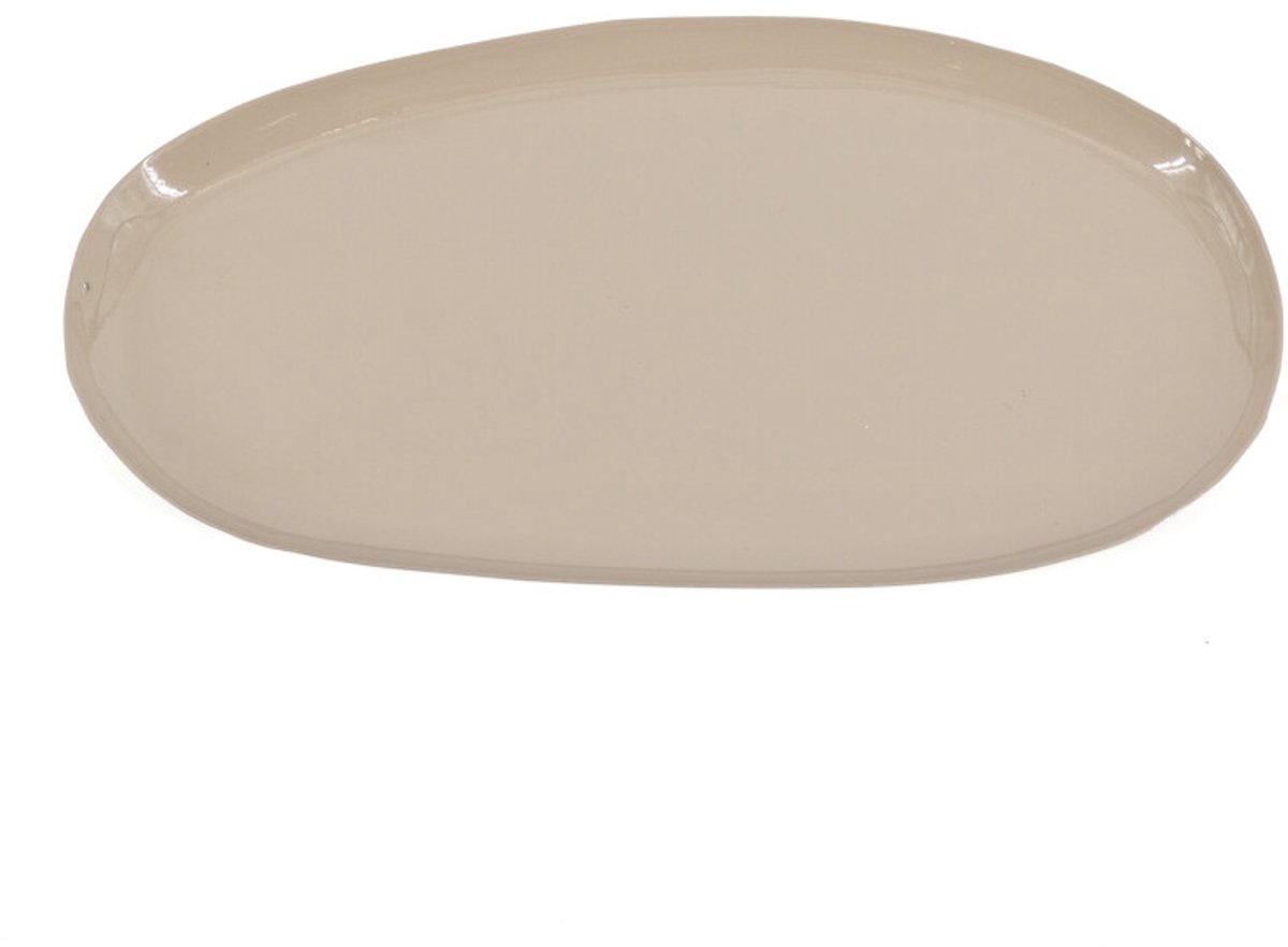 Metalen dienblad Nami glossy sand