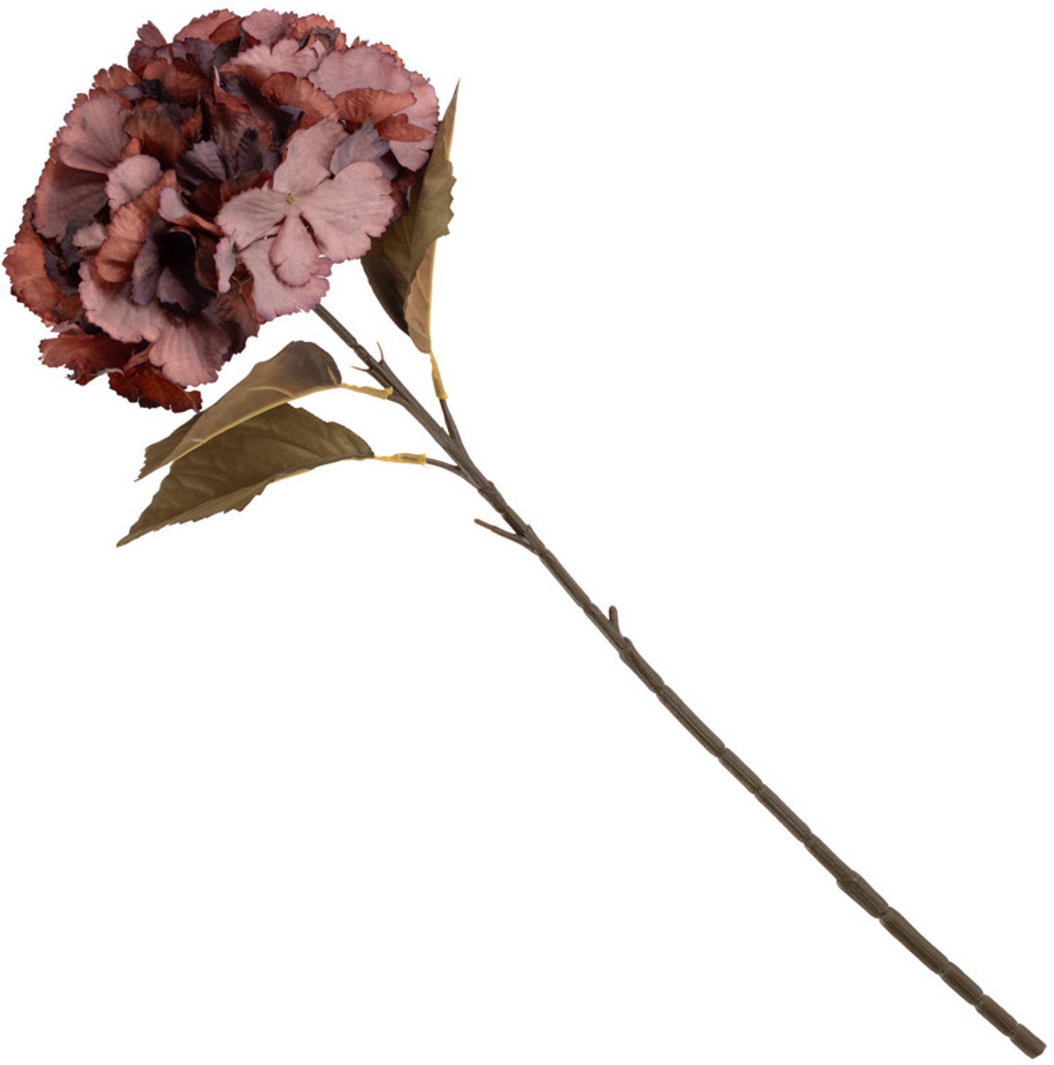 Kunstbloem hortensia 70cm rood
