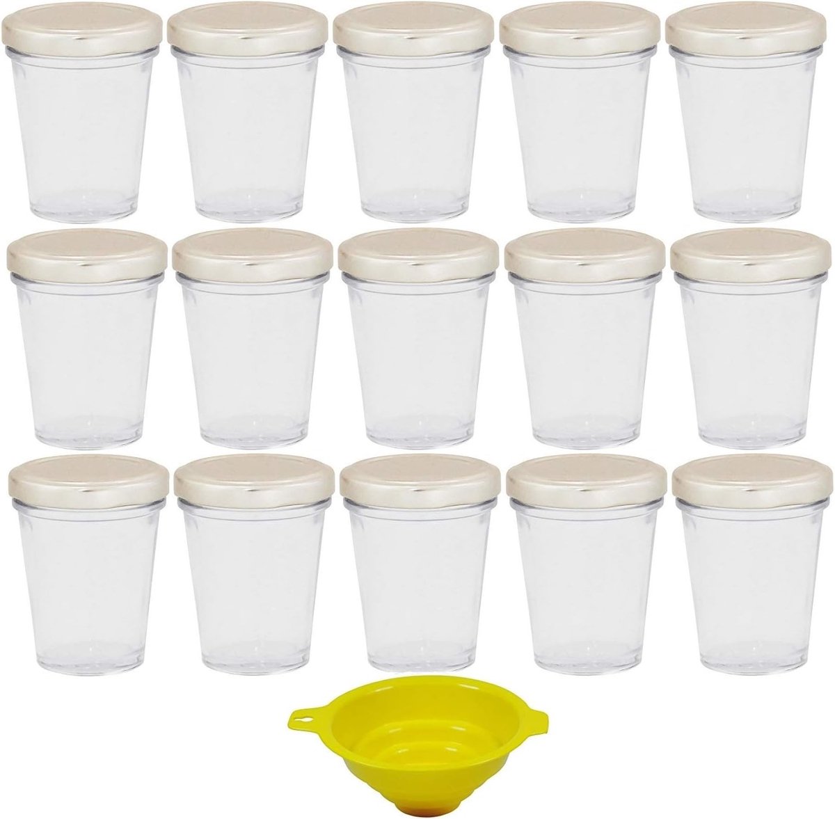 Kleine Jampotten - Zilver - 80 ml - Glazen Potten met Schroefdop - Voor Inmaak en Geschenken