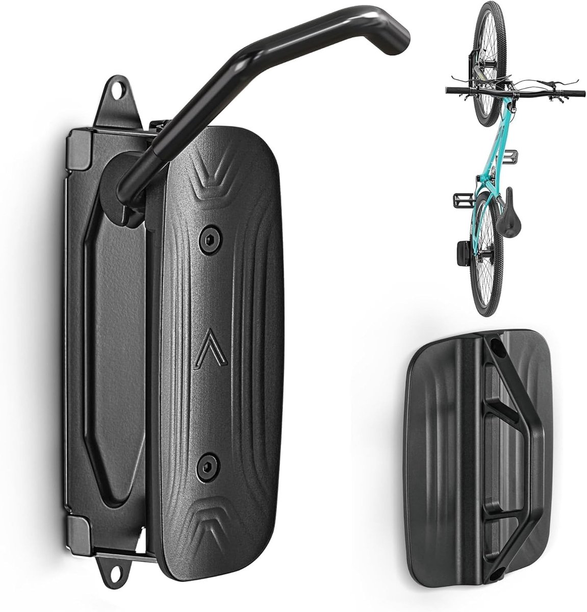 Draaibaar Fietsenrek voor Wandmontage - Zwart - Wandfietsenrek voor Ruimtebesparing - Voor Fietsen tot 30 kg