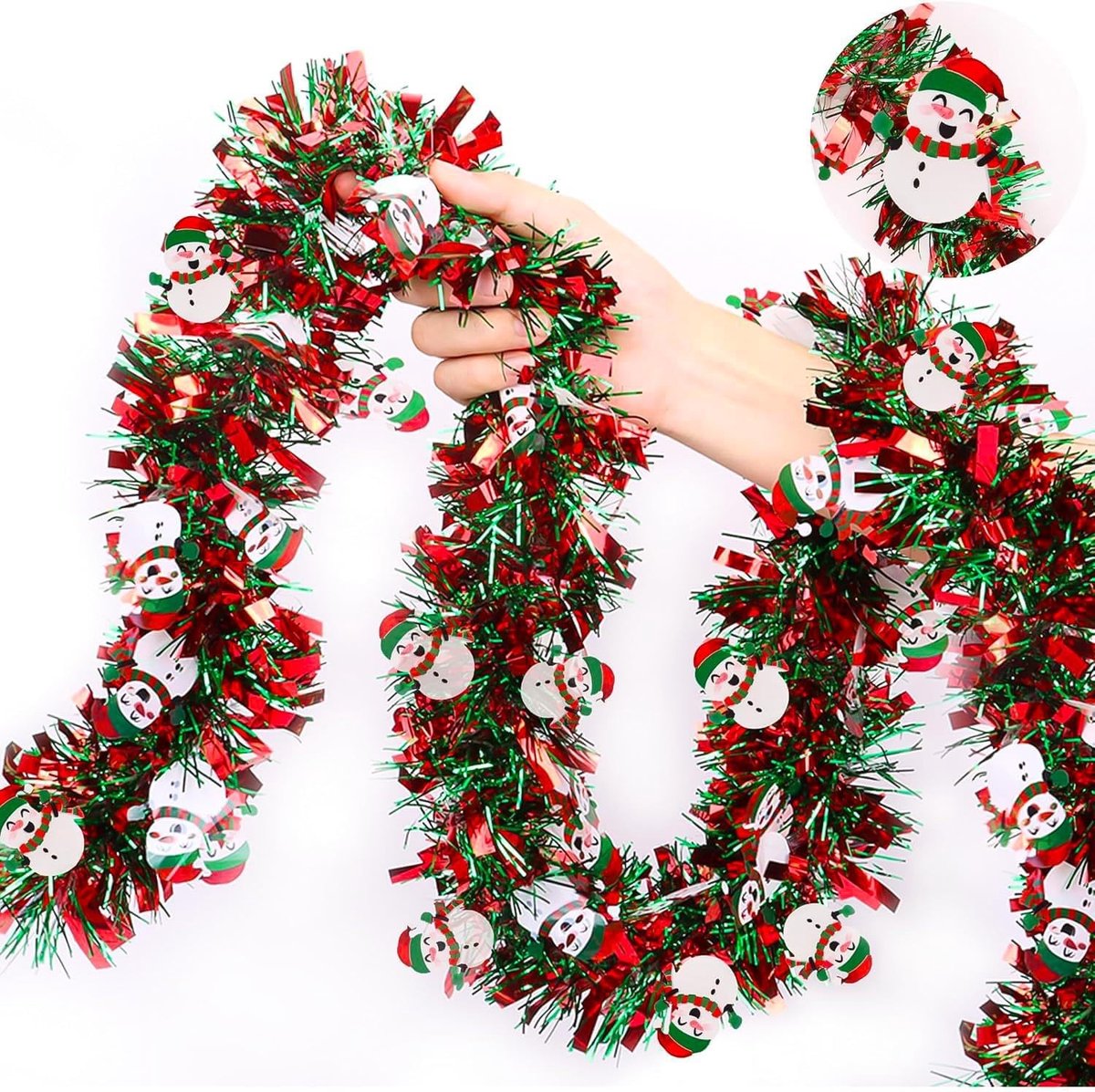 Kerstslinger - Glinsterend - 2 m - Kunststof en Metaal - Voor Binnen en Buiten