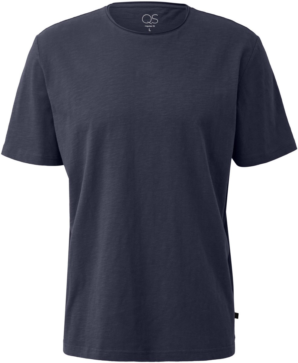 Q/S designed by - Heren t-shirt - Maat L - Mannen - MARINE - katoen