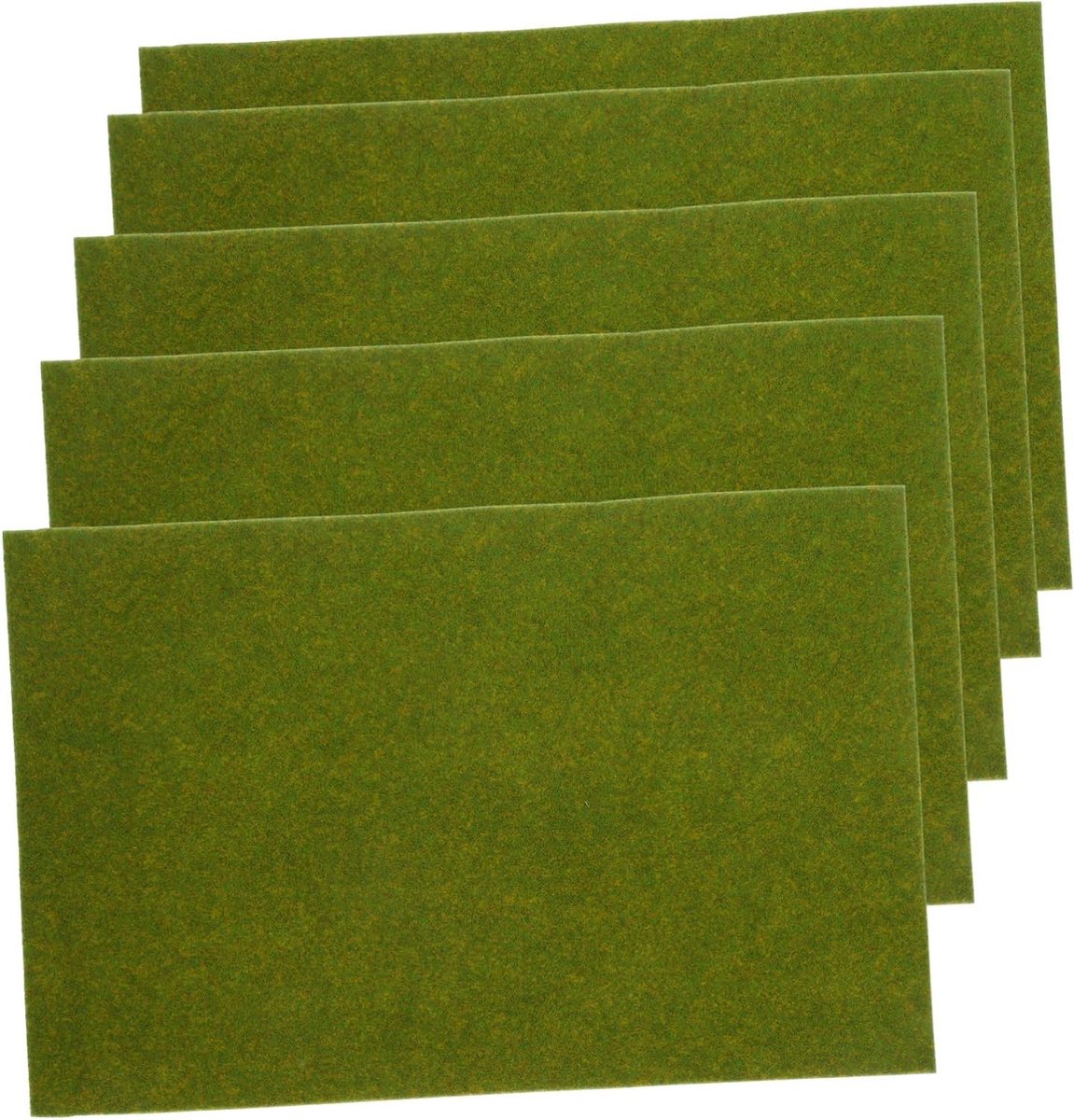 Kunstgras Matten - Model Gazon - Landschap Decoratie - Set van 5 - 30 x 21 cm - Groen