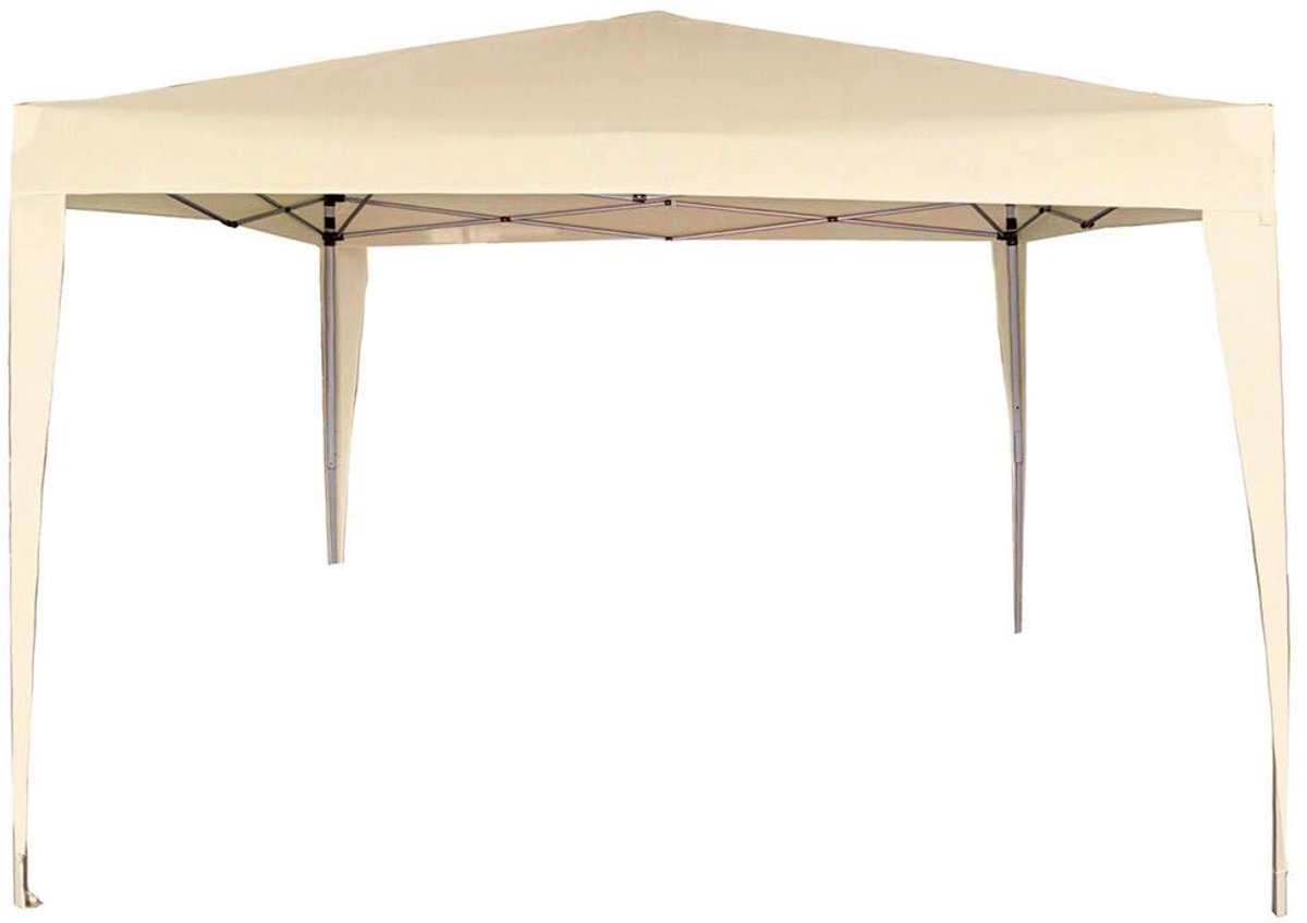 AKTIVE 62188 Vouwpaviljoen, 300 x 300 x 240 cm, polyester, crèmekleurig - ShopVlot