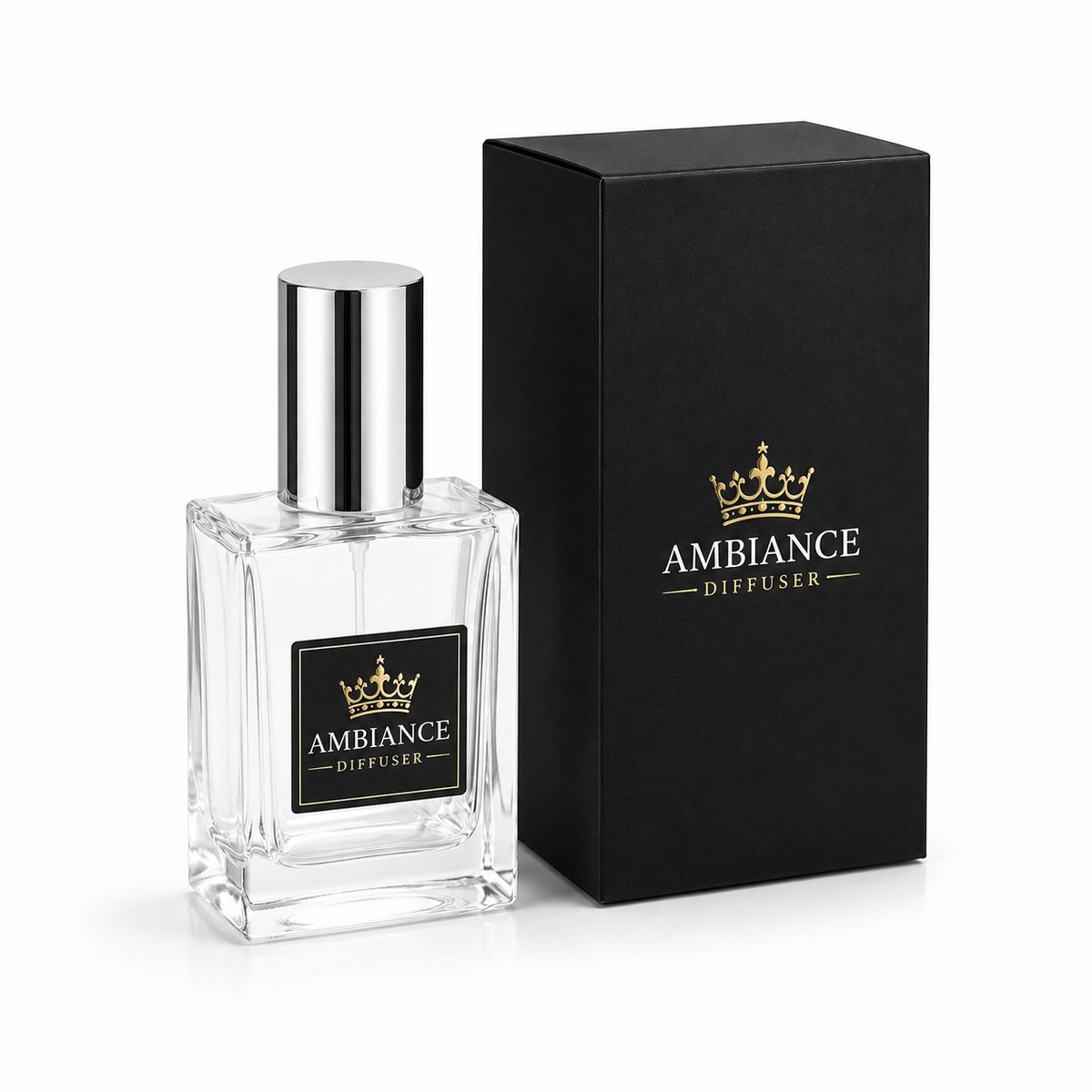 Navulbare Parfumfles 30 ml – Luxe Glazen Parfumfles met Gouden Verstuiver – Inclusief Zwarte Doos – Leeg