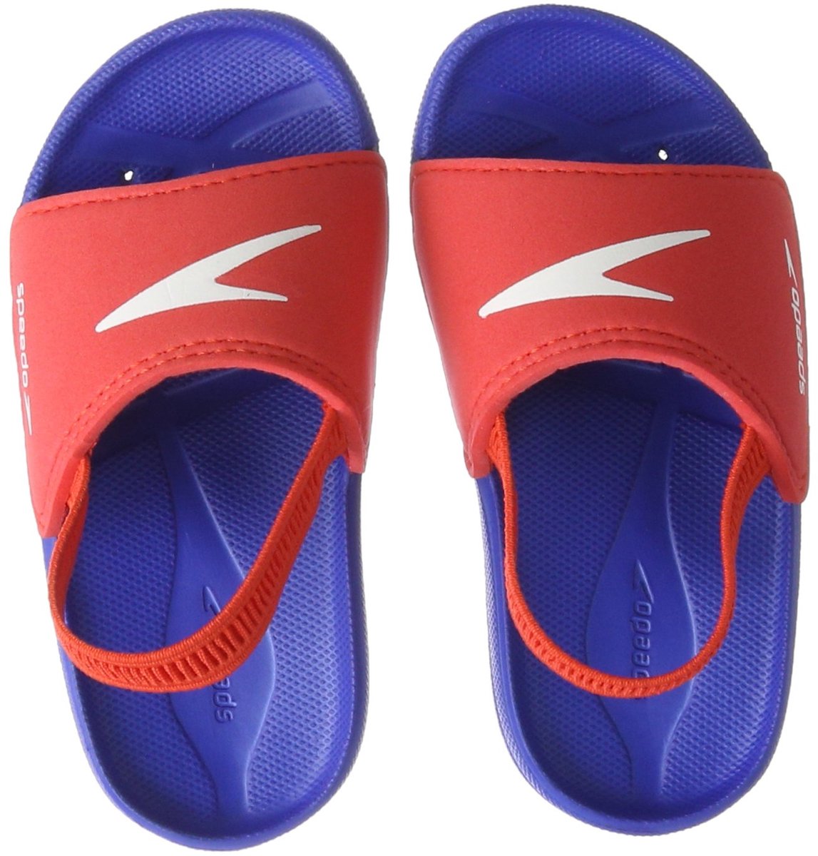 Speedo Atami Sea Squad Slide - Badslippers - Blauw/Rood - 21 1:2