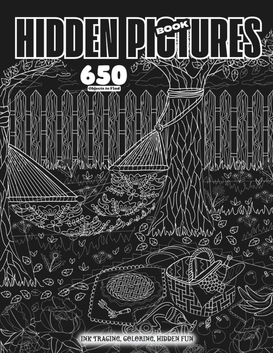 Hidden Picture Book for Adults Seek and Color: Search and Find 650 Hidden Objects in 60 Cleverly Designed Pages for - ShopVlot