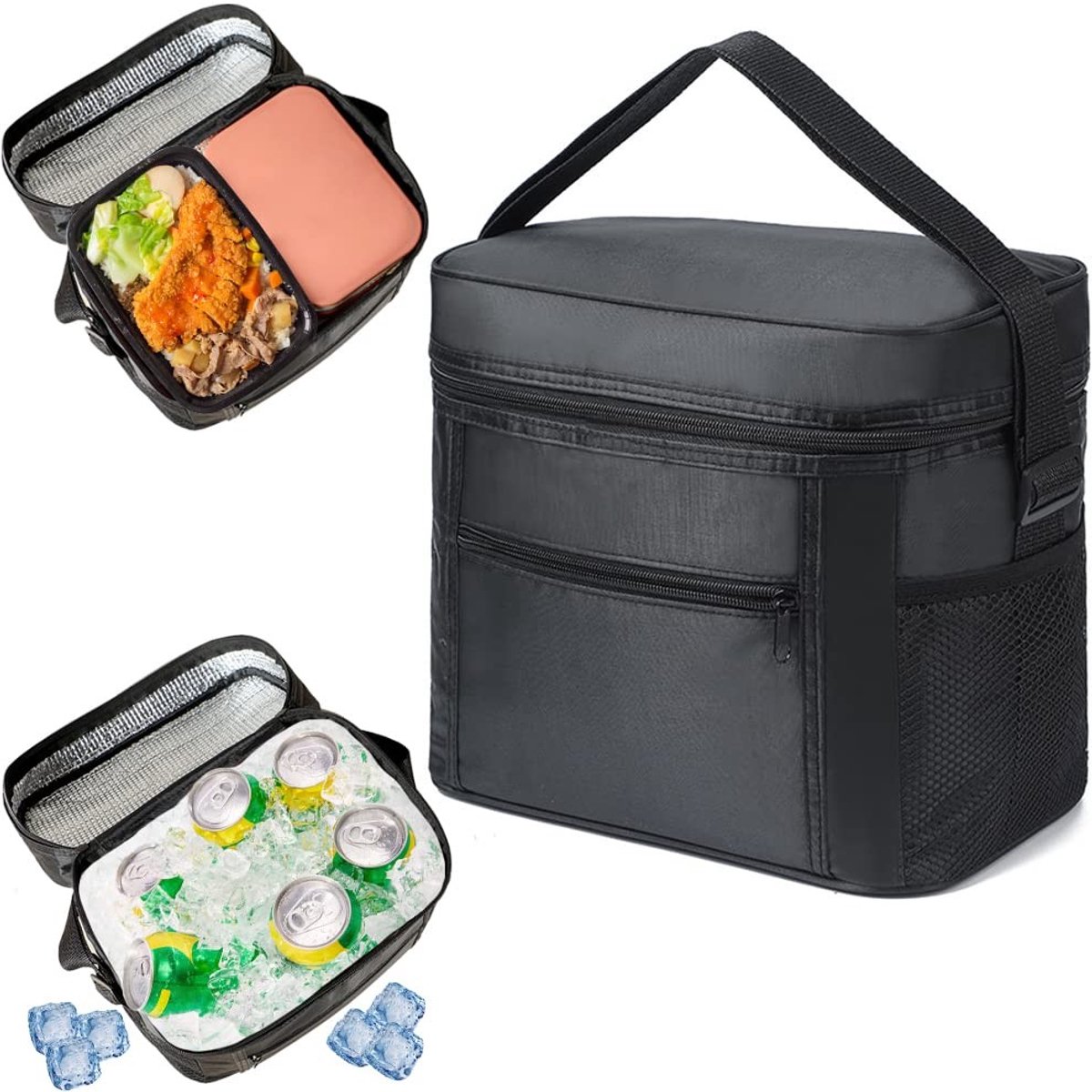 Dailygoods- Isoleertas grote capaciteit - Opvouwbaar - Koeltas - Picknicktas - Kleine thermotas - Inhoud 10 liter