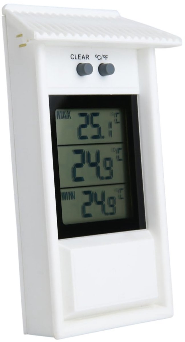 Digitale Buitenthermometer - Weerstation Buiten - Temperatuur Meten - Waterdicht Ontwerp - -20~50°C - Wit