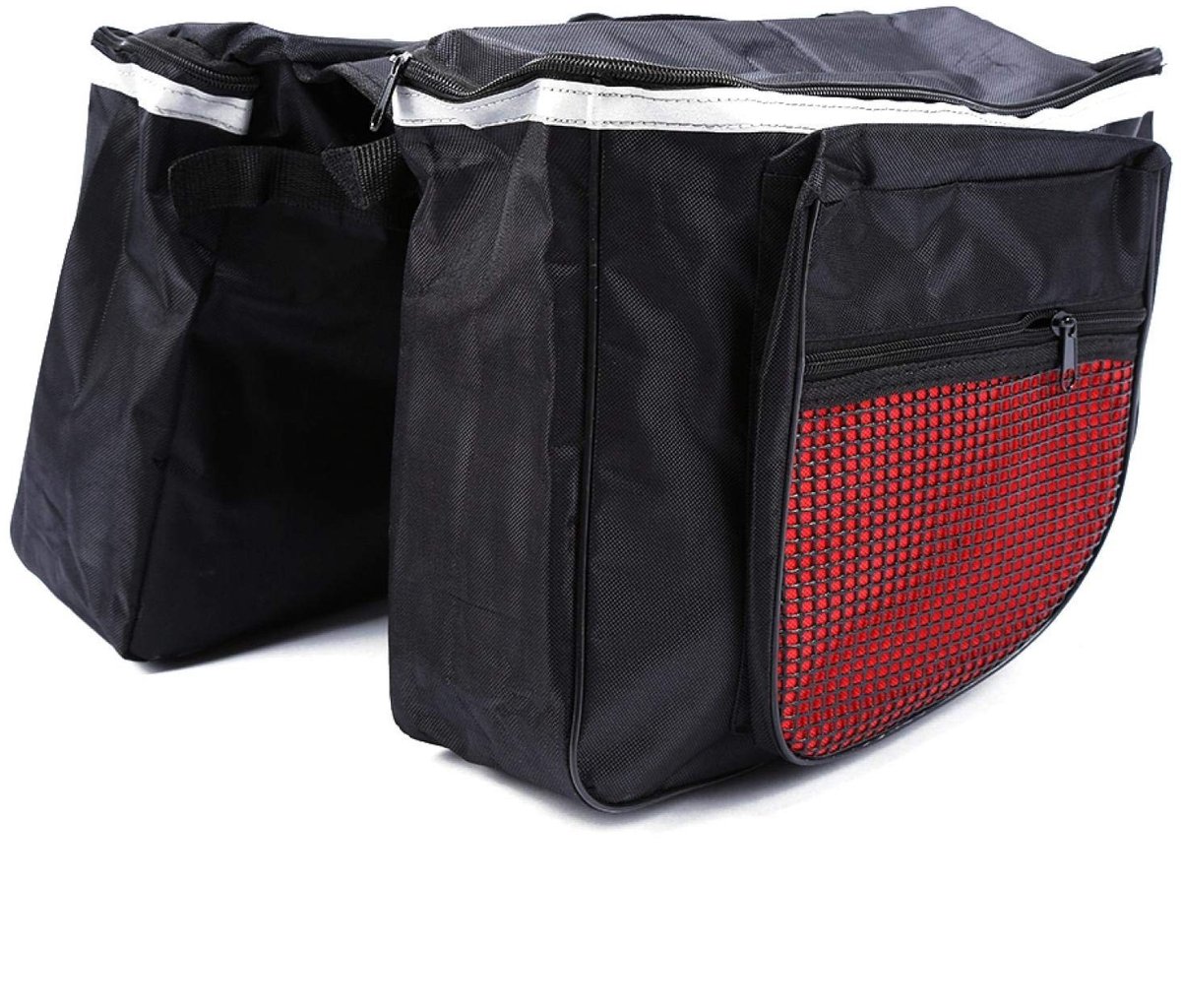 Dailygoods- Fietstas Grote Capaciteit - Dubbel Waterdicht - Reflecterende Strips - Draagbeugel - Geschikt voor Alle Fietsen - 600D Stof - Fietsbagage