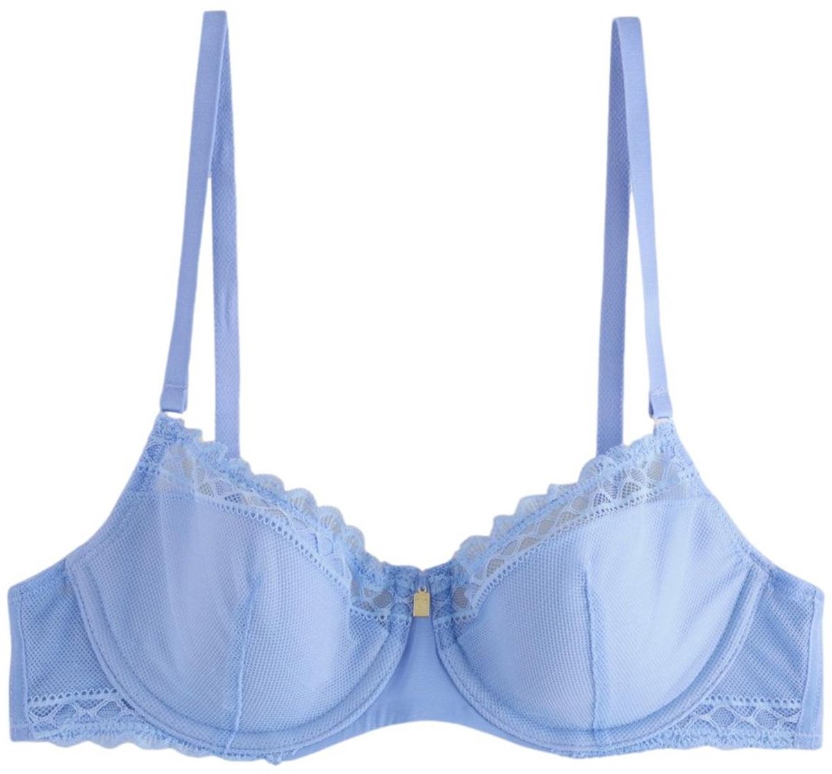 Next - Dames - Gladde kanten balkonbeha met vulling - Blauw