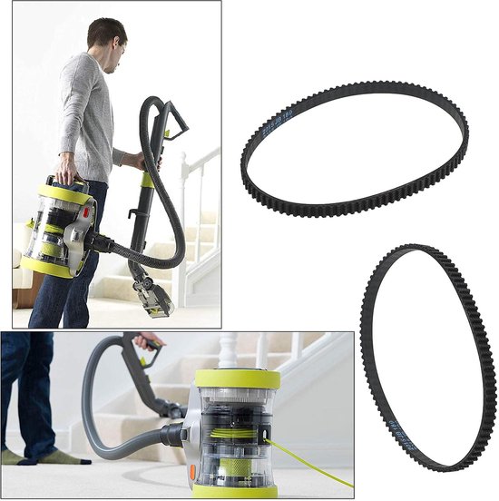 aladdien - Aandrijfriem - 93-tanden - Rubber gesloten lus - Zwart - Compatibel met Vax - Ideaal voor stofzuigeronderhoud van Aladdien — afbeelding 4