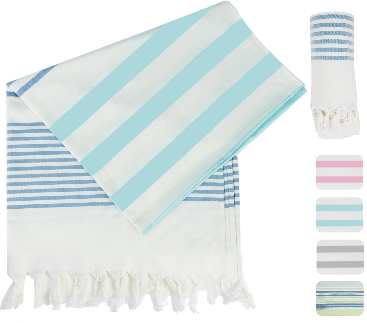 Dailygoods- Hamamdoek Zacht - Strandlaken Lichtgewicht - Handdoek Absorberend - Sneldrogen